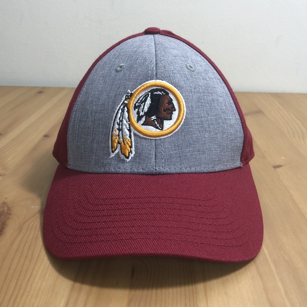 Washington Redskins NFL Team Apparel Trucker Hat Cap One Size Burgundy Gray